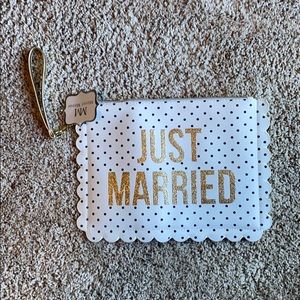 Just Married Wristlet